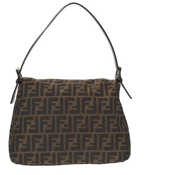 FENDI Brown Zucca-Print Canvas Mamma Baguette (Authentic Pre-Owned) - Picture 3 of 5